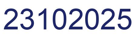 Number 23102025 blue image