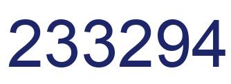 Número 233294 imagen azul