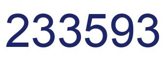 Number 233593 blue image