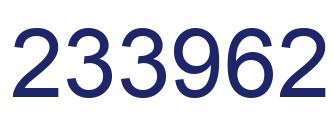 Number 233962 blue image