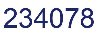 Number 234078 blue image