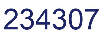 Número 234307 imagen azul