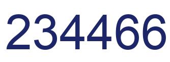 Número 234466 imagen azul