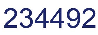 Número 234492 imagen azul