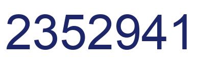 Number 2352941 blue image