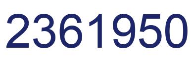 Number 2361950 blue image