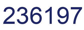 Número 236197 imagen azul