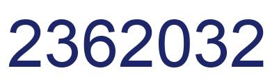 Número 2362032 imagen azul