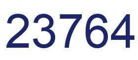 Número 23764 imagen azul