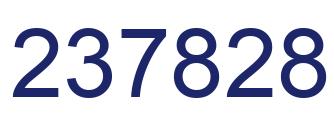 Número 237828 imagen azul