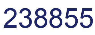 Number 238855 blue image
