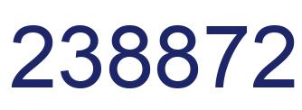 Number 238872 blue image