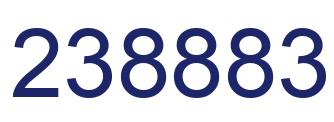 Number 238883 blue image