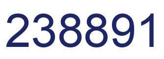 Number 238891 blue image