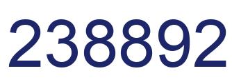 Number 238892 blue image