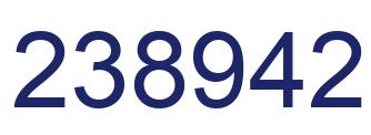 Number 238942 blue image