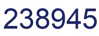 Número 238945 imagen azul