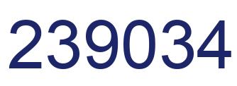 Number 239034 blue image