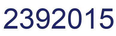 Number 2392015 blue image