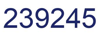 Number 239245 blue image