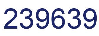 Número 239639 imagen azul