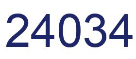 Number 24034 blue image