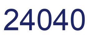 Number 24040 blue image