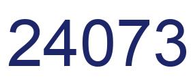 Number 24073 blue image