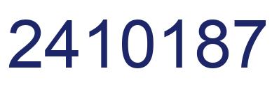 Number 2410187 blue image
