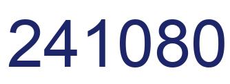 Number 241080 blue image