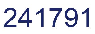 Number 241791 blue image