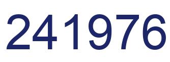 Number 241976 blue image