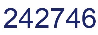 Número 242746 imagen azul