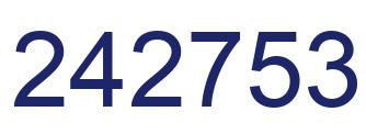 Número 242753 imagen azul