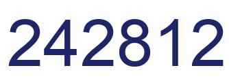 Número 242812 imagen azul