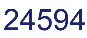 Number 24594 blue image