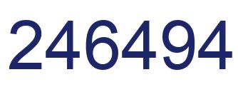 Número 246494 imagen azul