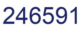 Number 246591 blue image
