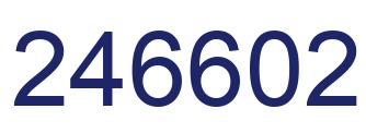 Número 246602 imagen azul