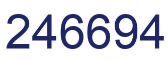 Número 246694 imagen azul