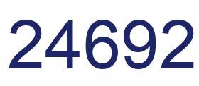 Number 24692 blue image