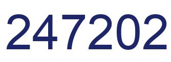 Number 247202 blue image
