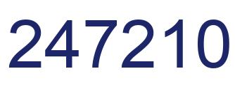 Número 247210 imagen azul