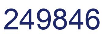 Number 249846 blue image