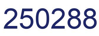 Number 250288 blue image