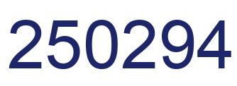 Number 250294 blue image