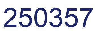 Number 250357 blue image