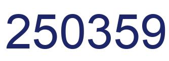 Number 250359 blue image