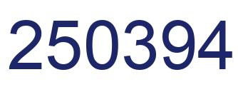 Number 250394 blue image