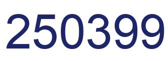 Number 250399 blue image